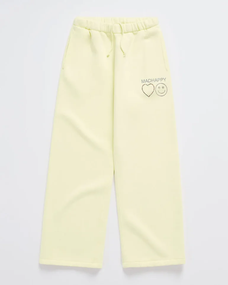 Madhappy Dazzle Fleece Straight Sweatpants Lemon-Ice