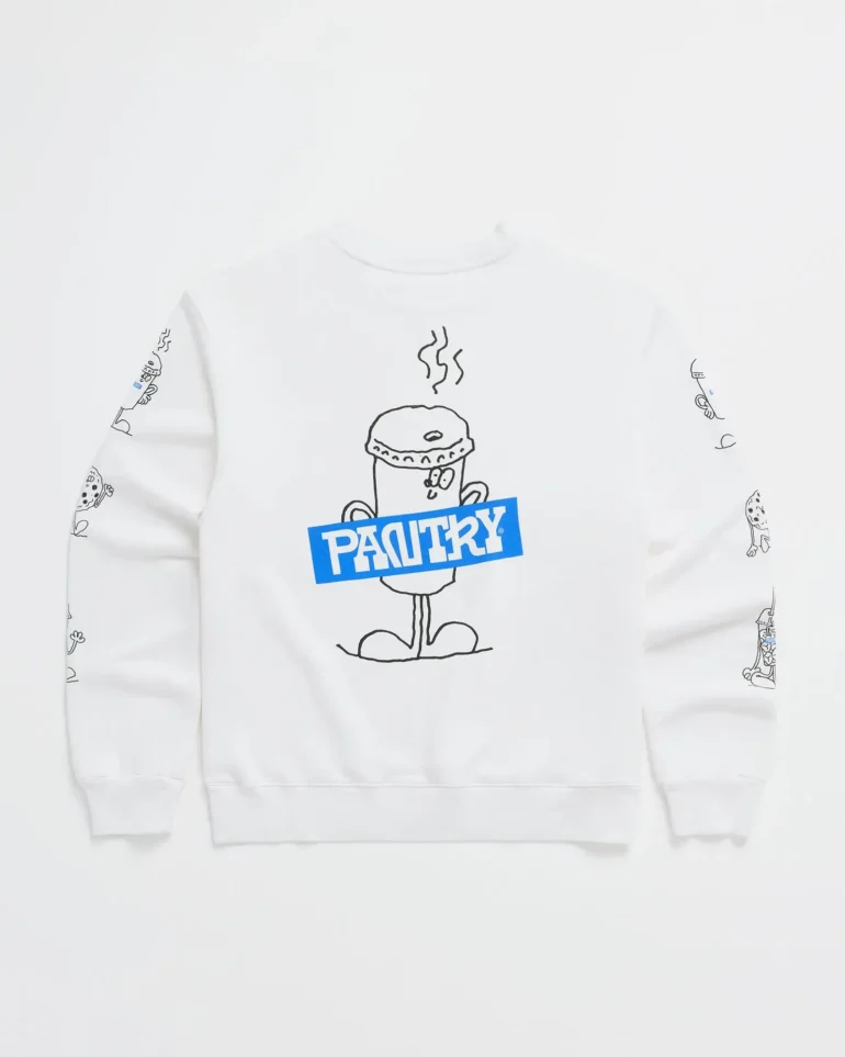 Madhappy Pantry Pals Fleece Crewneck White