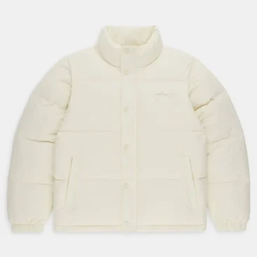 White Madhappy Cozy Puffer Jacket