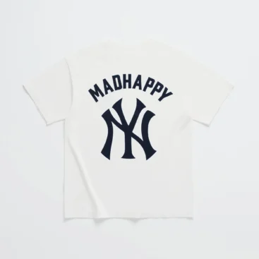 White Madhappy Yankees Midweight Tee